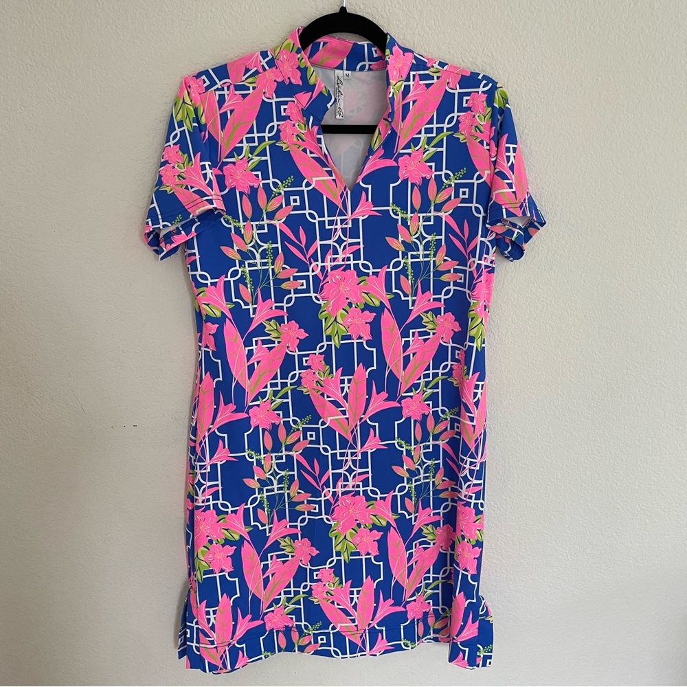 Lulu B Bright Floral/Geometric Dress